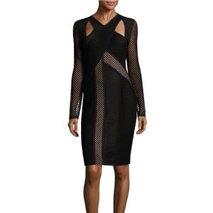 BCBG Black Mesh Dress